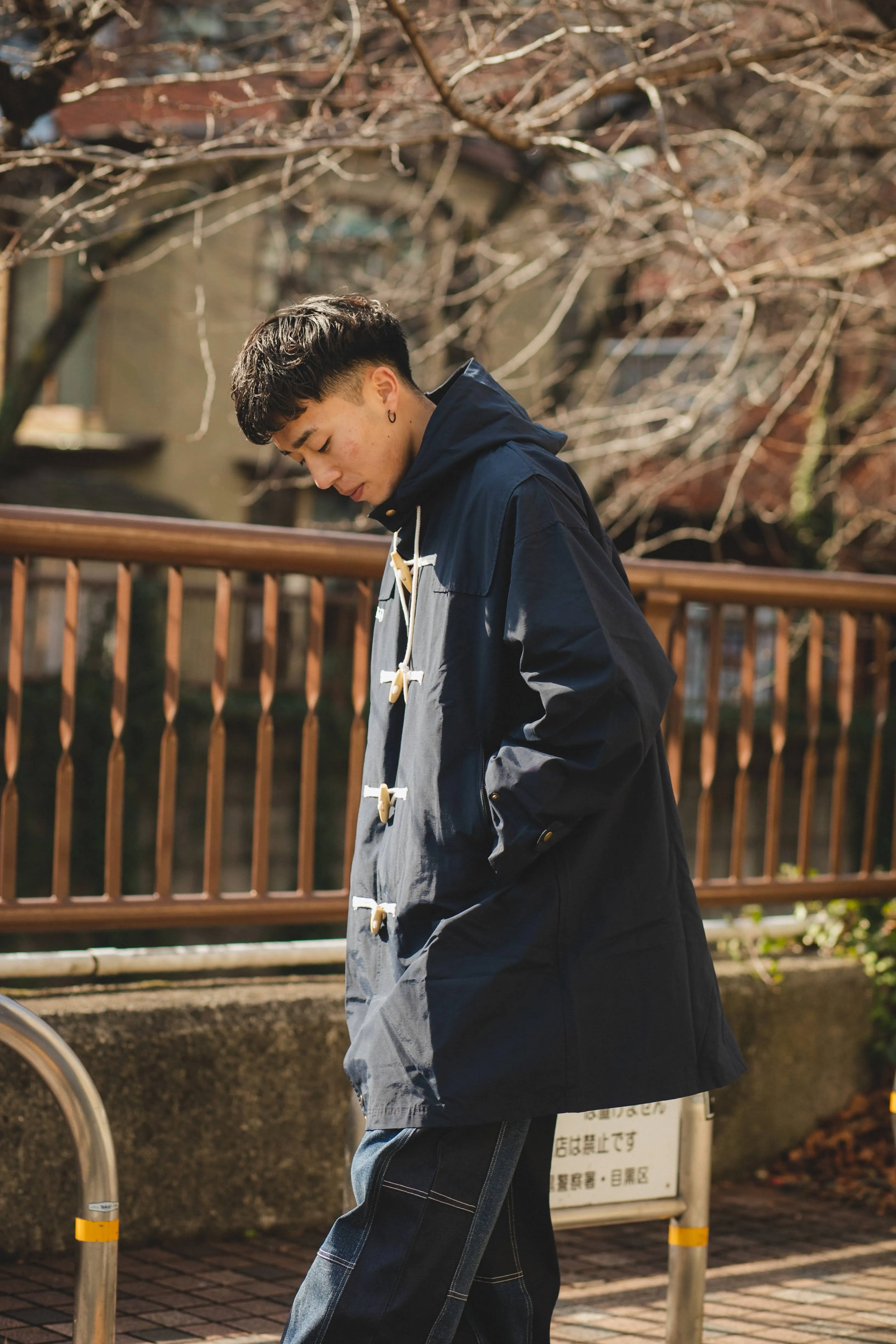 nylon duffle coat