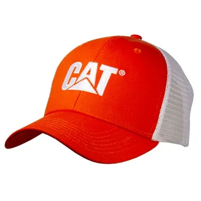 Orange Cap w/White Logo