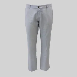 Pantalon chino bleu clair en lin