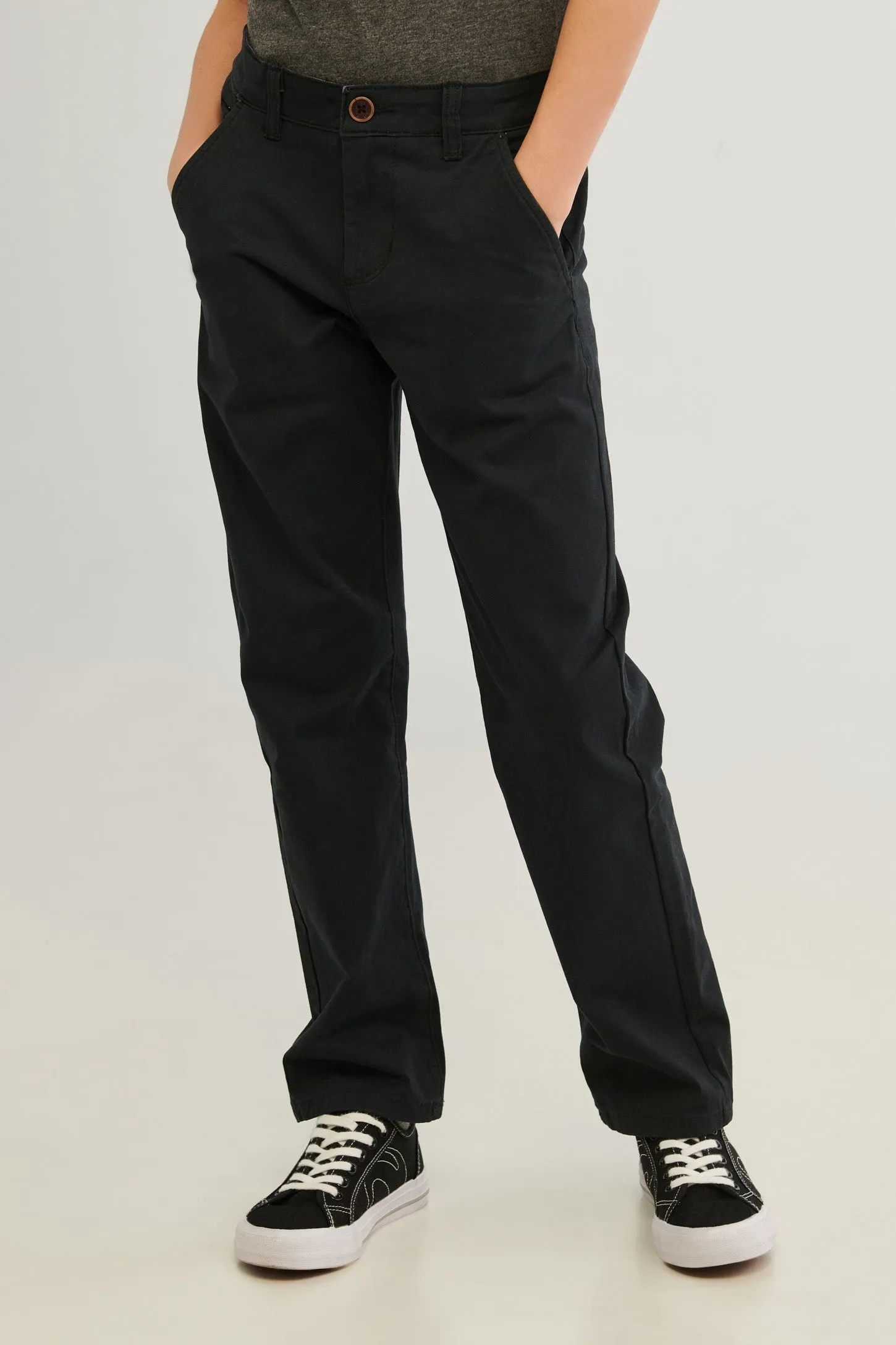 Pantalon chino en twill brossé - Ado garçon