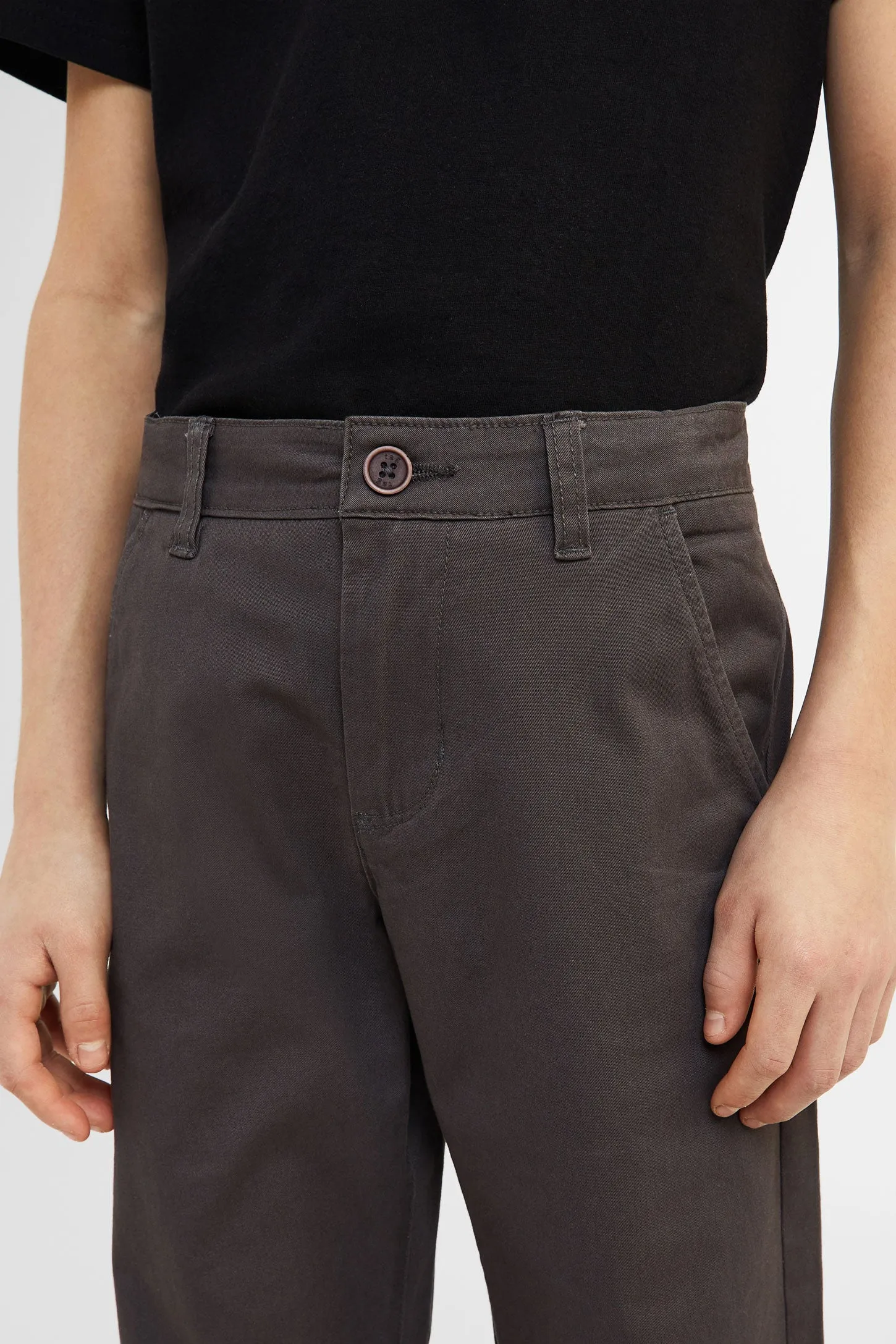 Pantalon chino en twill brossé - Ado garçon