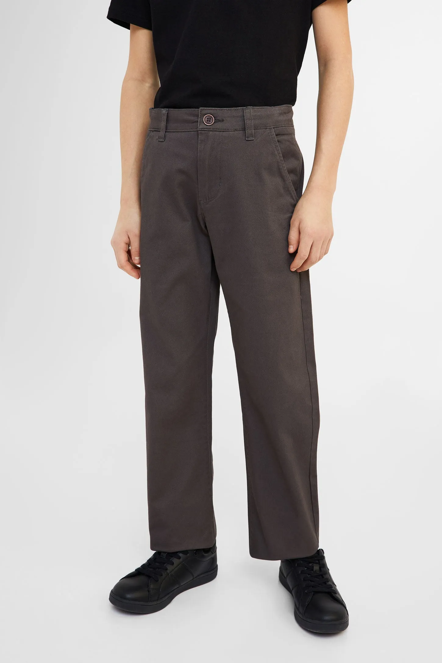 Pantalon chino en twill brossé - Ado garçon