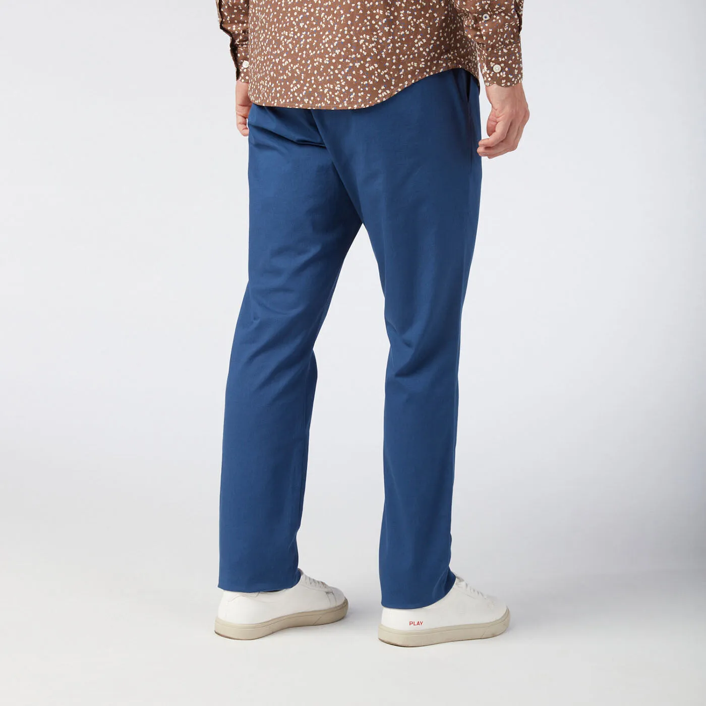 Pantalon chino homme coupe tapered 727 bleu indigo