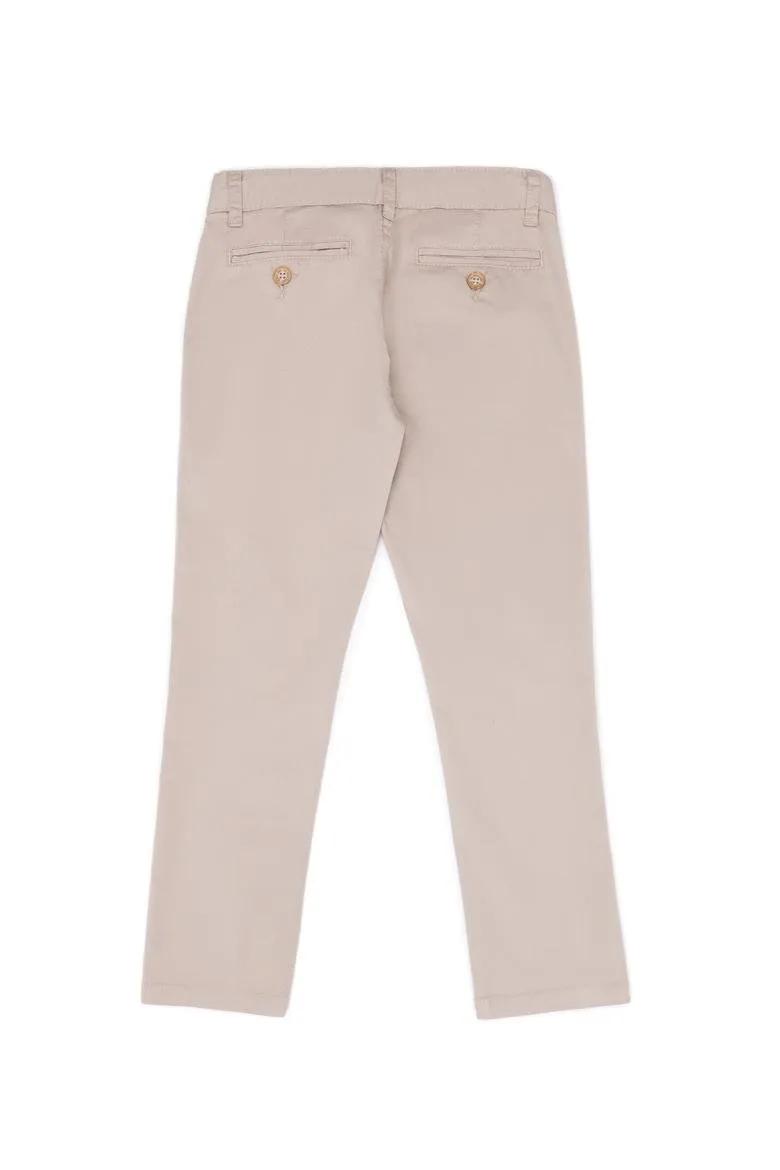 Pantalon garçon en toile Stone-1578679VR049