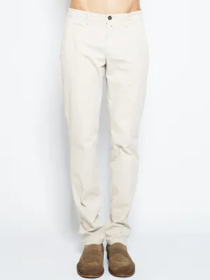 Pantaloni Chino in Gabardine Beige