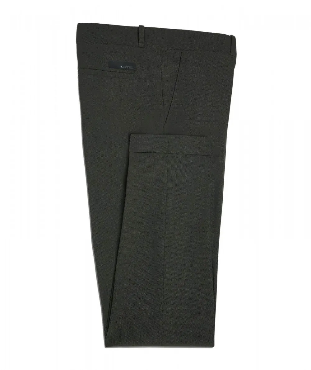 Pantaloni Chino Micro Fantasia Verde