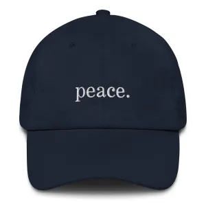 Peace Embroidered Dad hat