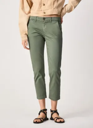 Pepe Jeans Pantalone Chino Slim Maura PL211547YE4R 684 vineyard green