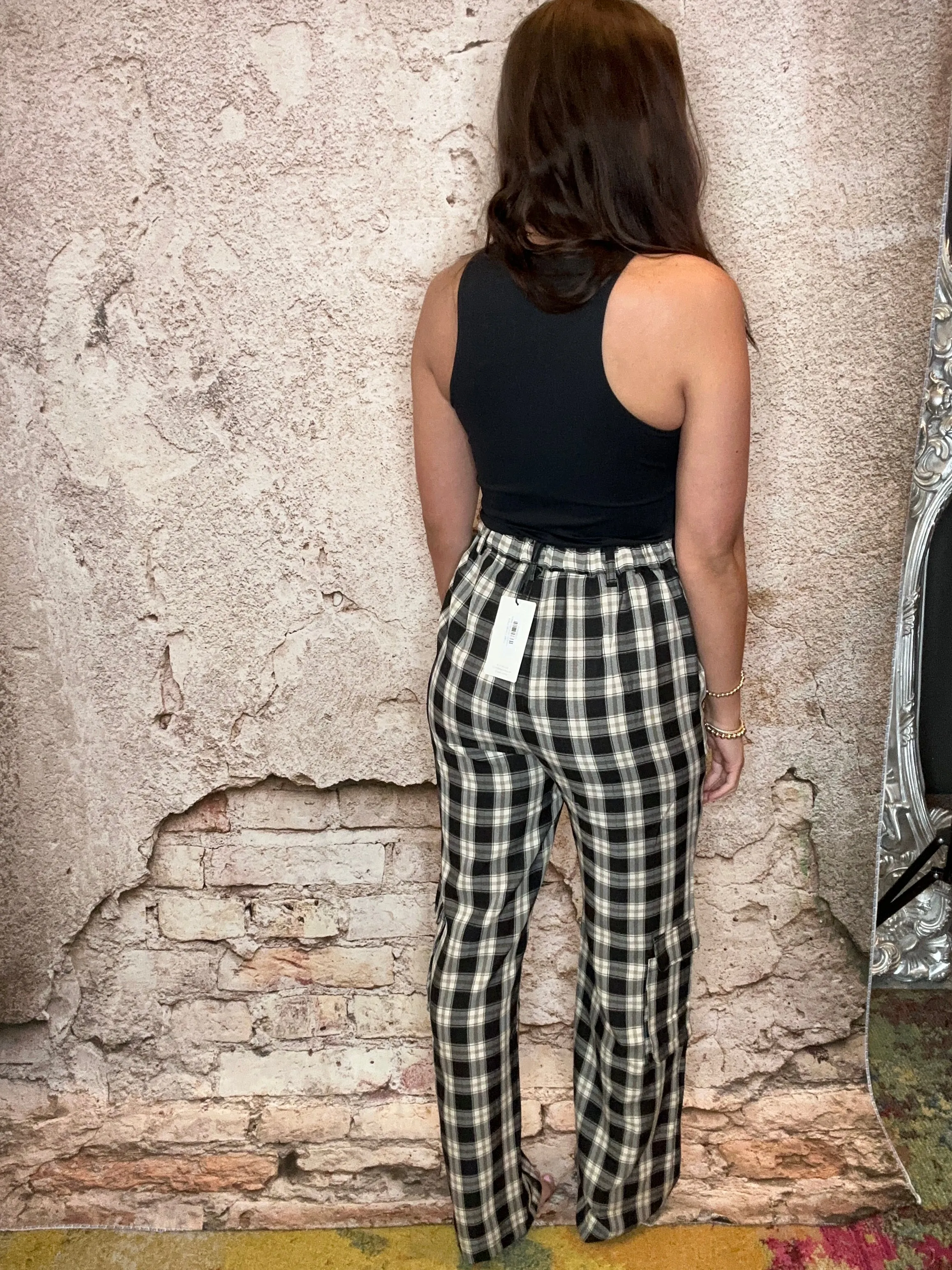 Plaid Cargo Pant