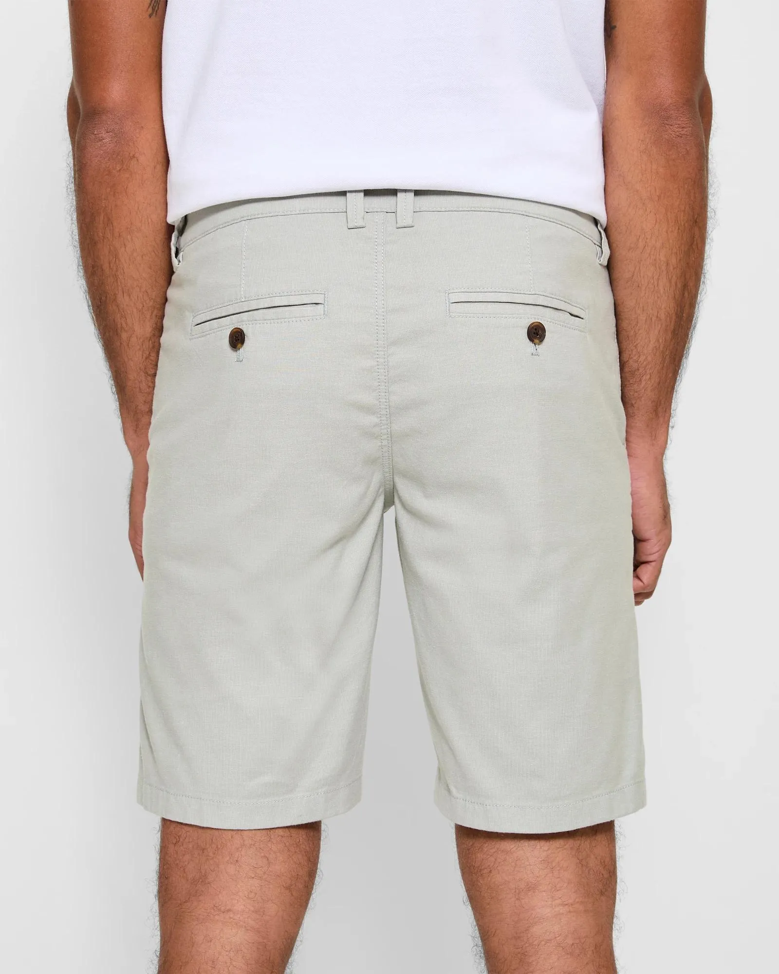 popular  Australian Cotton Regular Stretch Chino Shorts - Limestone