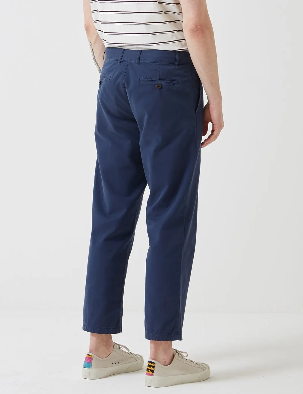 Portuguese Flannel Mini Golf Trousers (Regular Fit) - Navy Blue