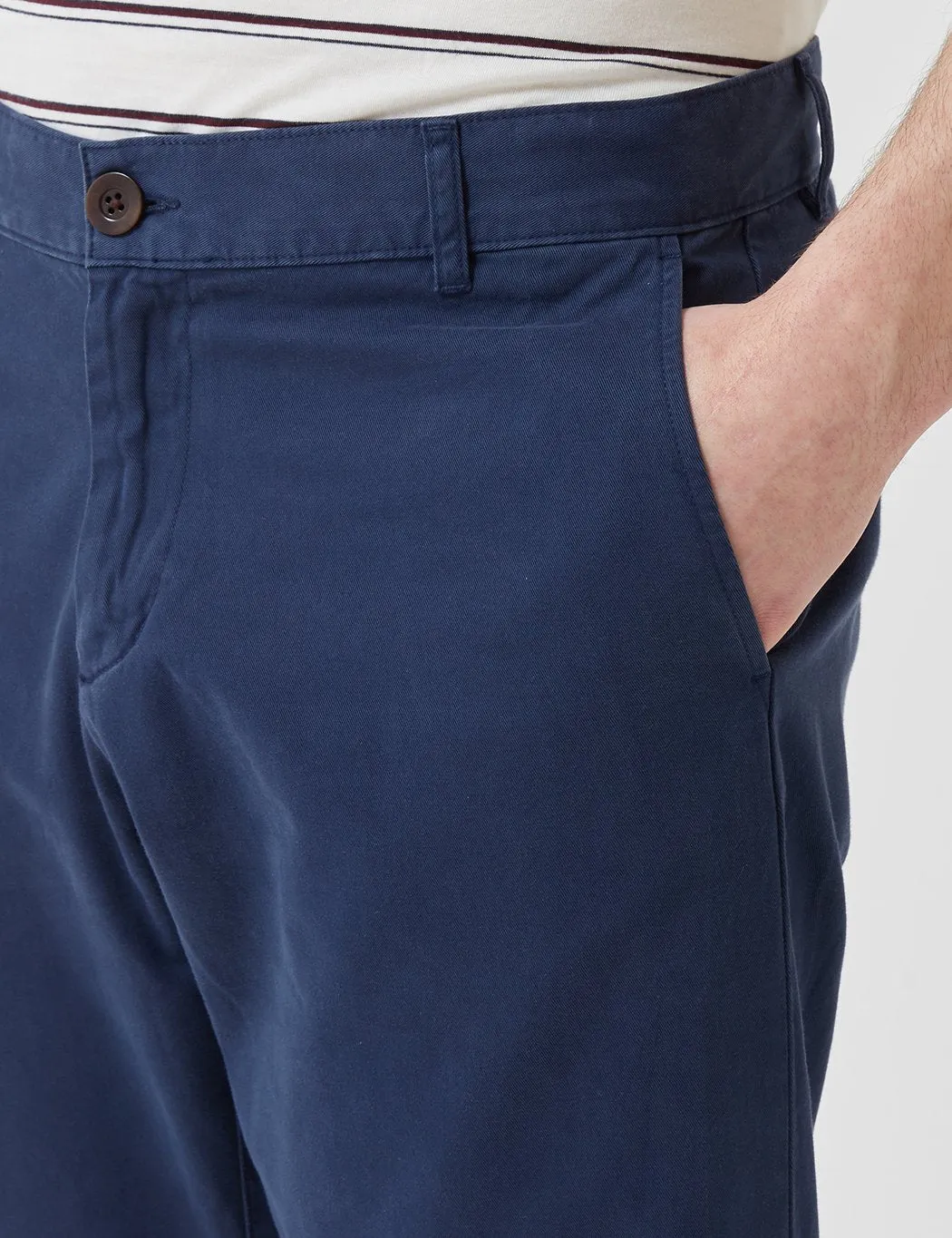 Portuguese Flannel Mini Golf Trousers (Regular Fit) - Navy Blue