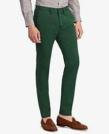 PRL Macy Green Men's Slim Fit Green Chino