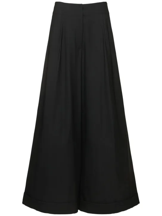 Pucci   Twill wide pants w/ logo 