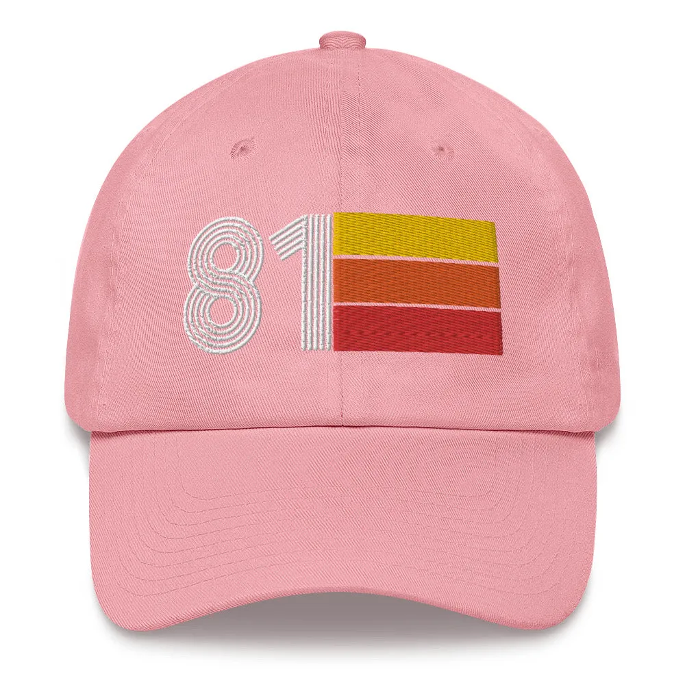 Retro Tri-Line 1981 Baseball Dad Hat