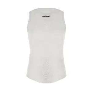 Santini Alpha Winter Sleeveless Baselayer - White