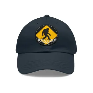 Seedsquatch Logo Dad Hat with Leather Patch (Round)