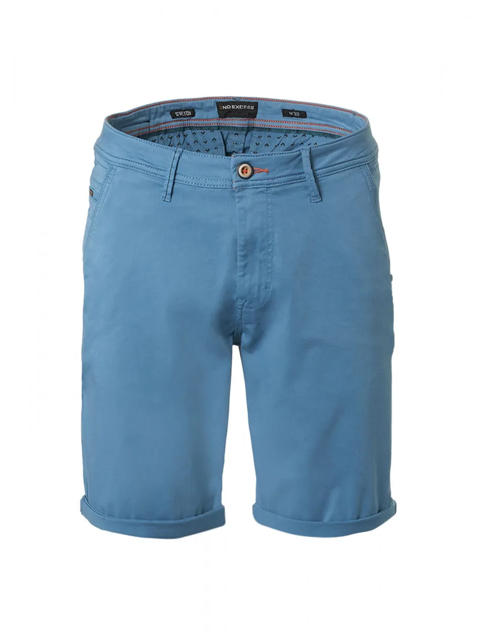 Short Chino Garment Dyed Twill Stretch | Blue