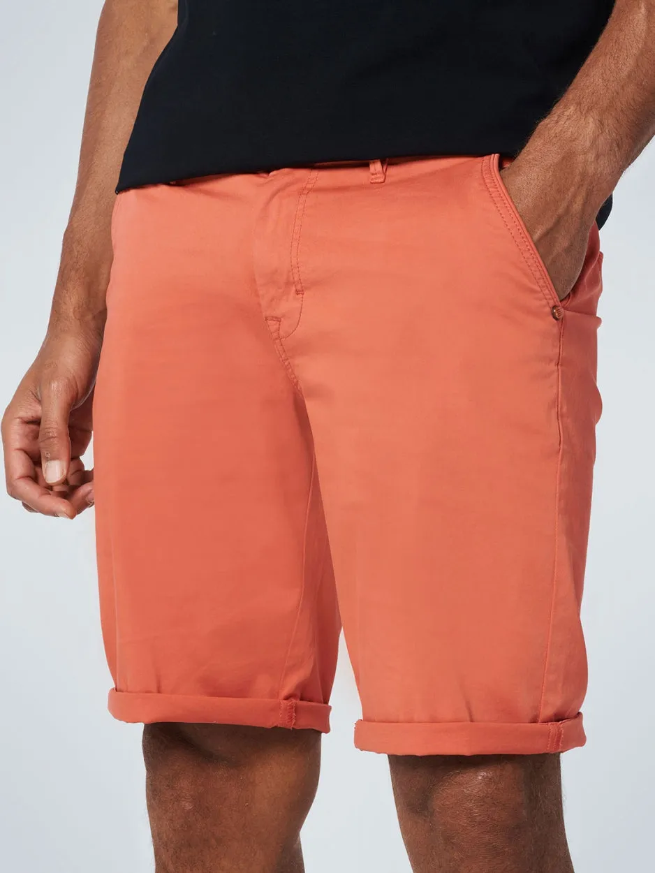 Short Chino Garment Dyed Twill Stretch | Papaya