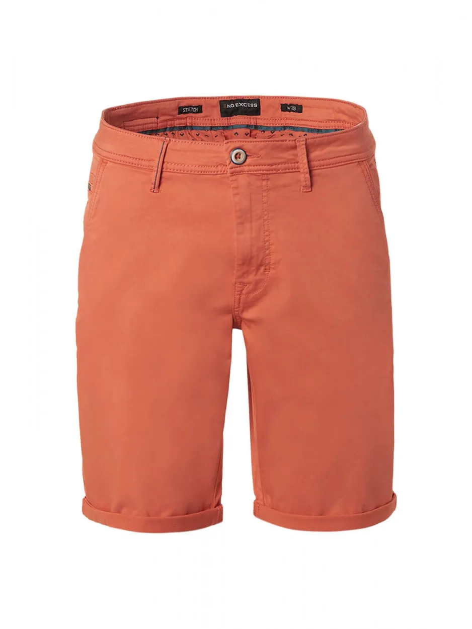 Short Chino Garment Dyed Twill Stretch | Papaya