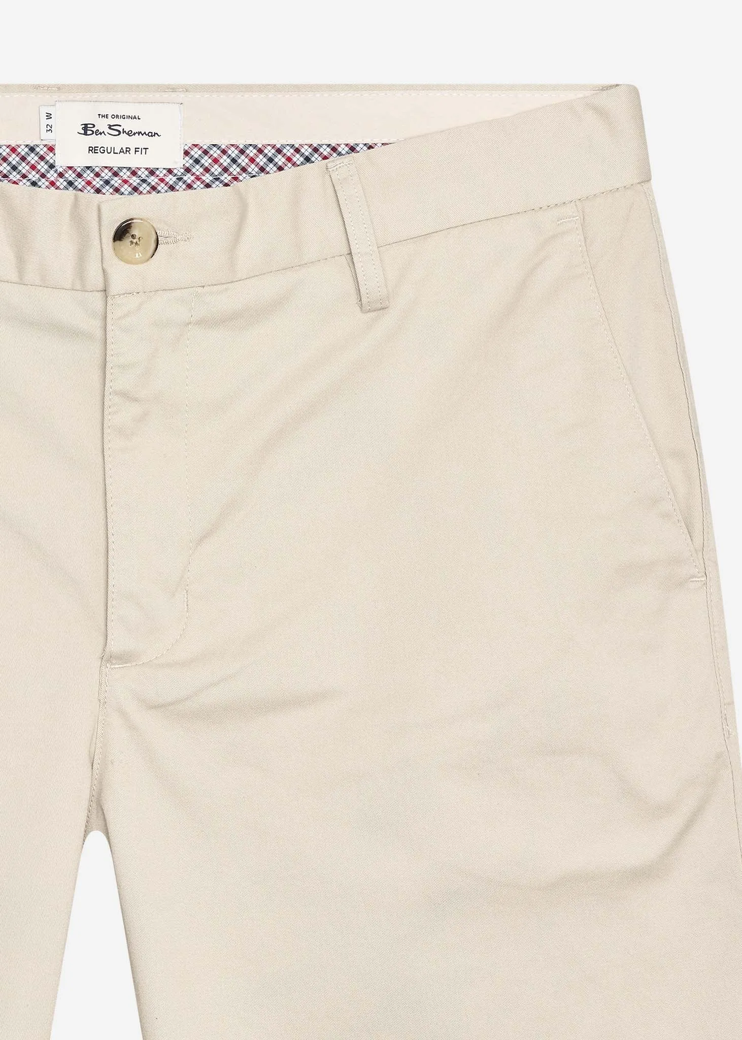 Signature chino short - putty