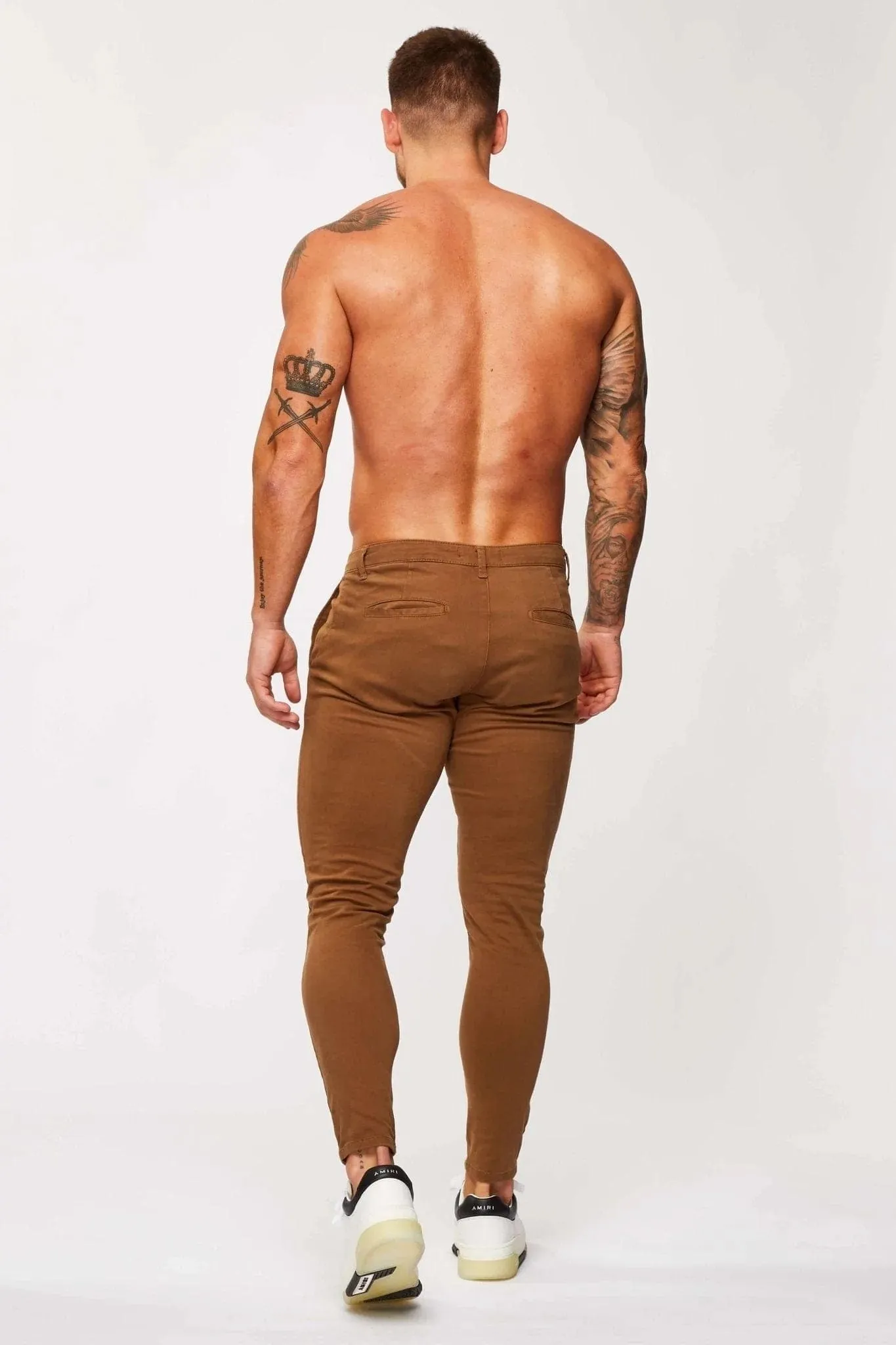 SPRAY-ON STRETCH CHINO - BROWN