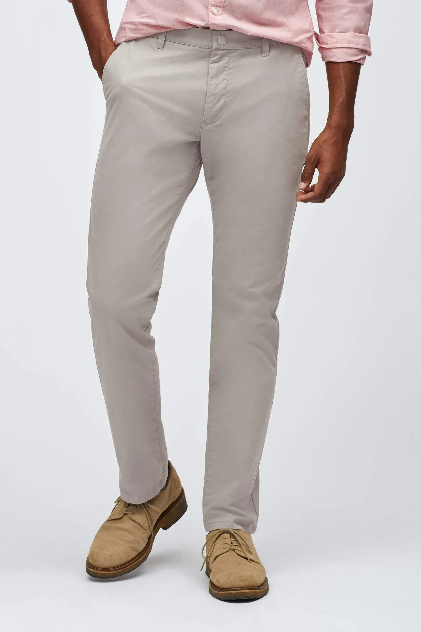 Stretch Washed Slim Chino- Grey Dogs