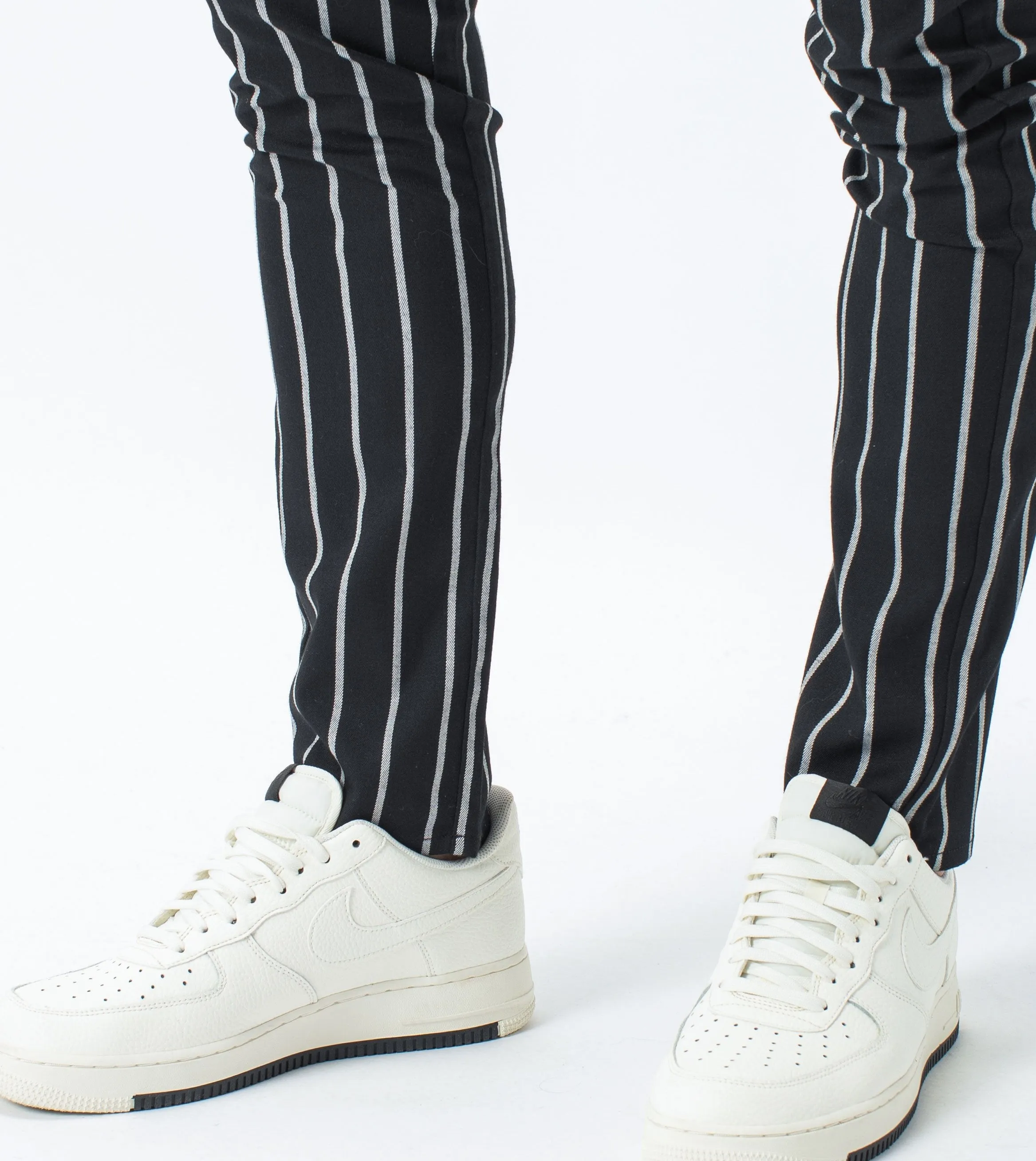 Stripe Snapshot Chino Black/Milk - Sale