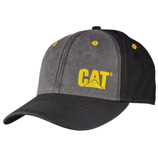 Structured Black/Grey Panel w/Yellow CAT Side Logo