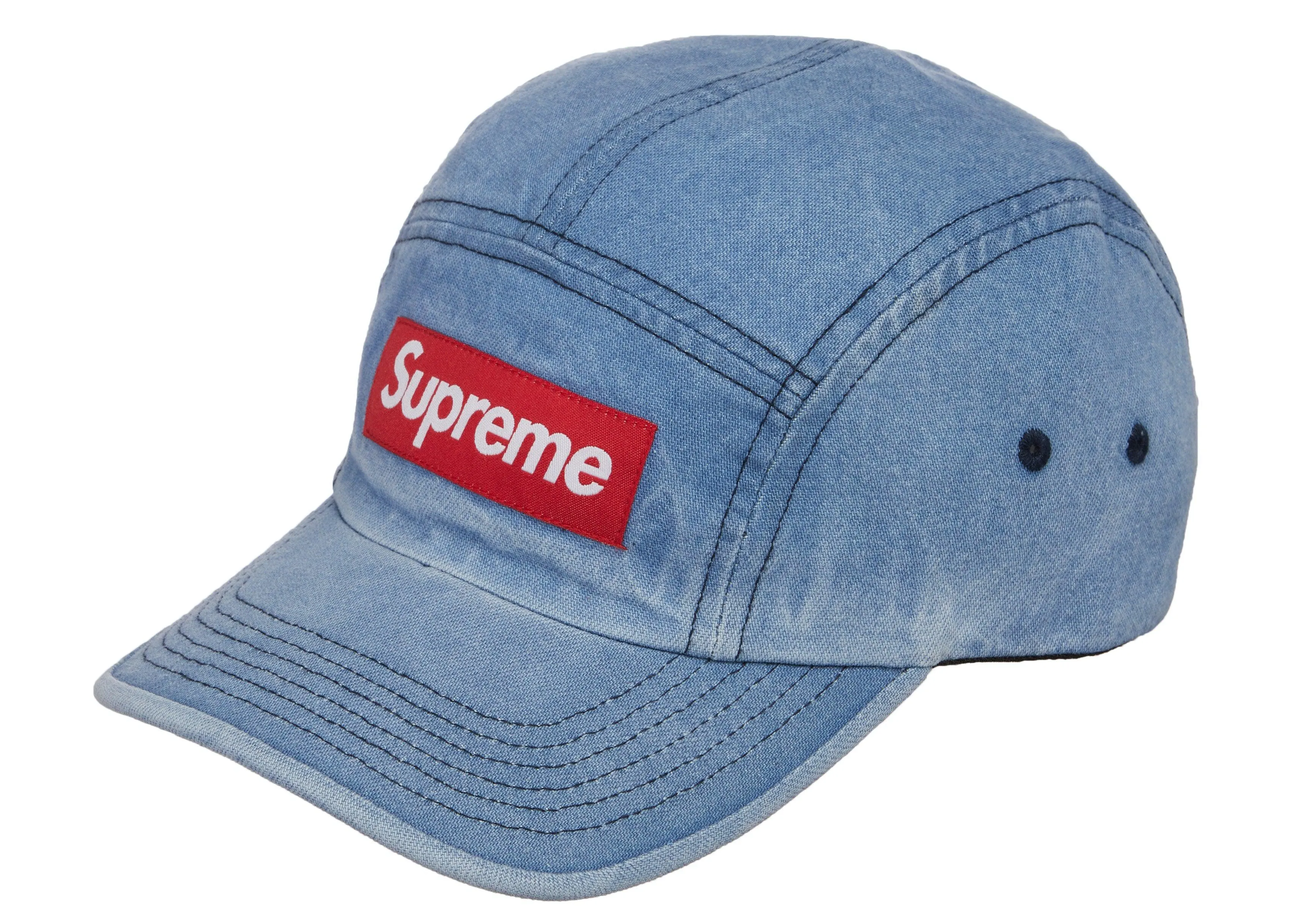 Supreme Washed Chino Twill Camp Cap (FW21) Denim