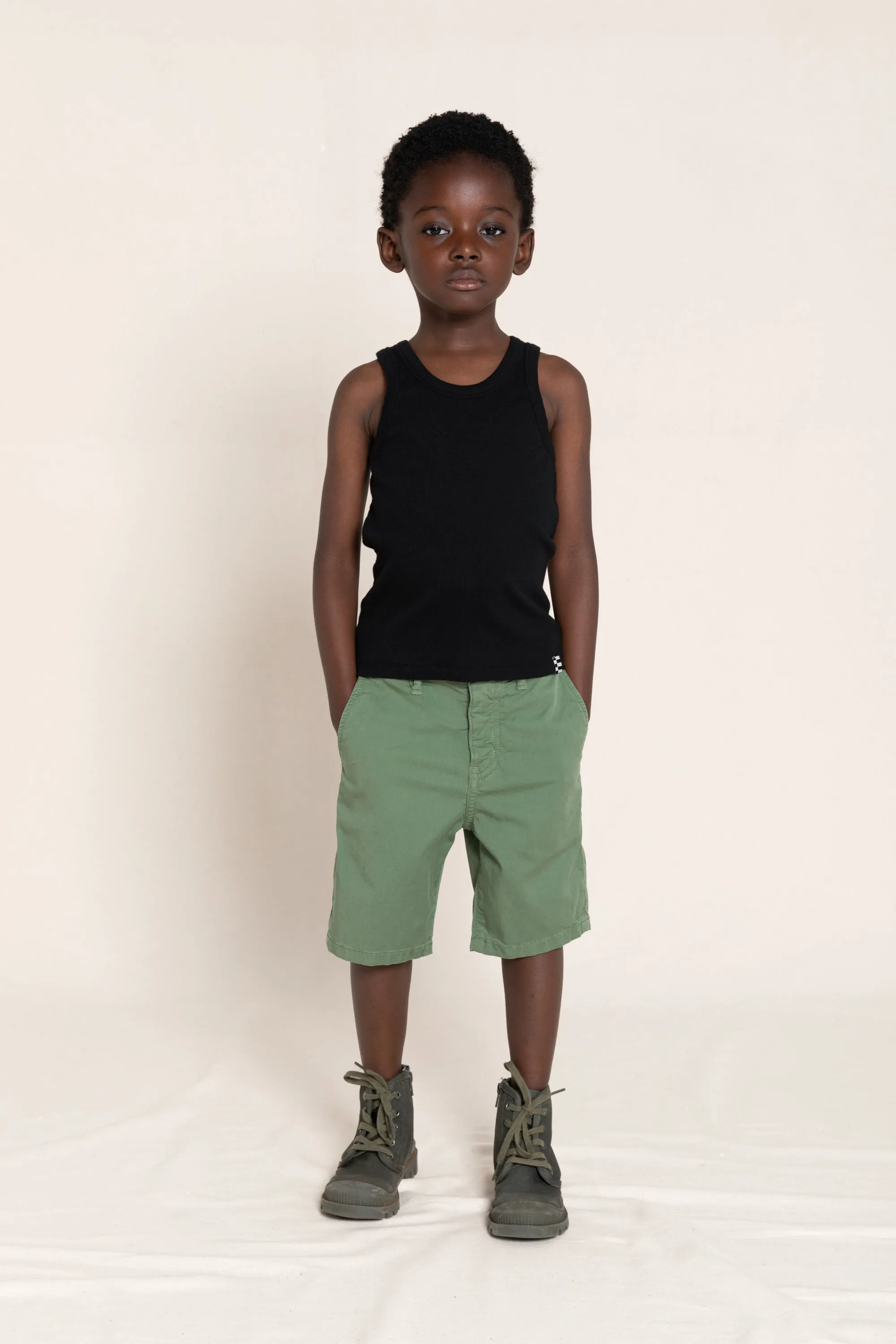 SURFER Stone Khaki - Chino Fit Bermuda Shorts