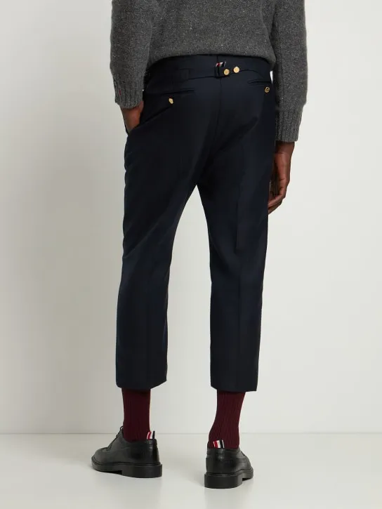 Thom Browne   Wool straight pants 