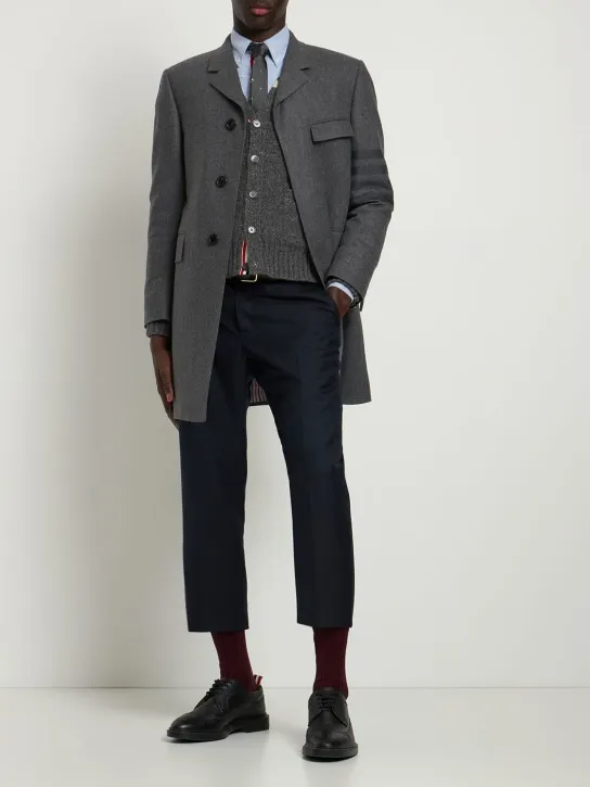 Thom Browne   Wool straight pants 