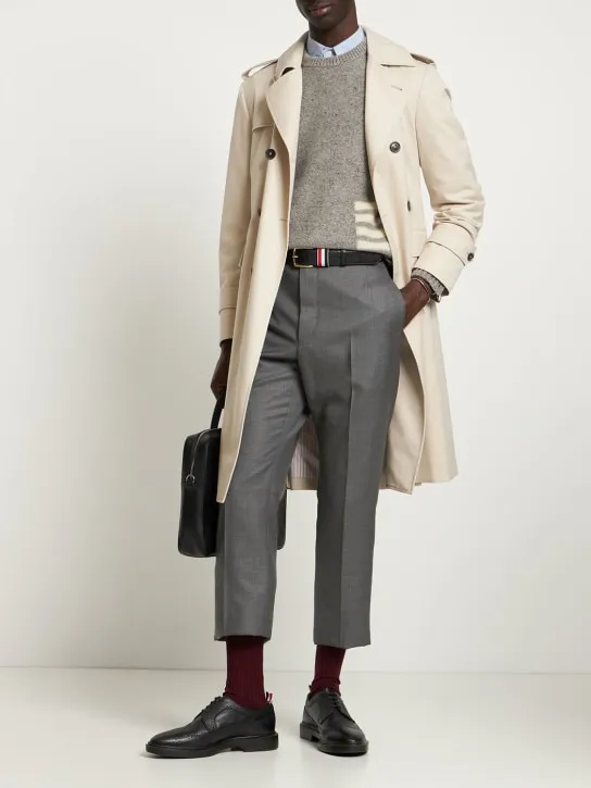 Thom Browne   Wool straight pants 