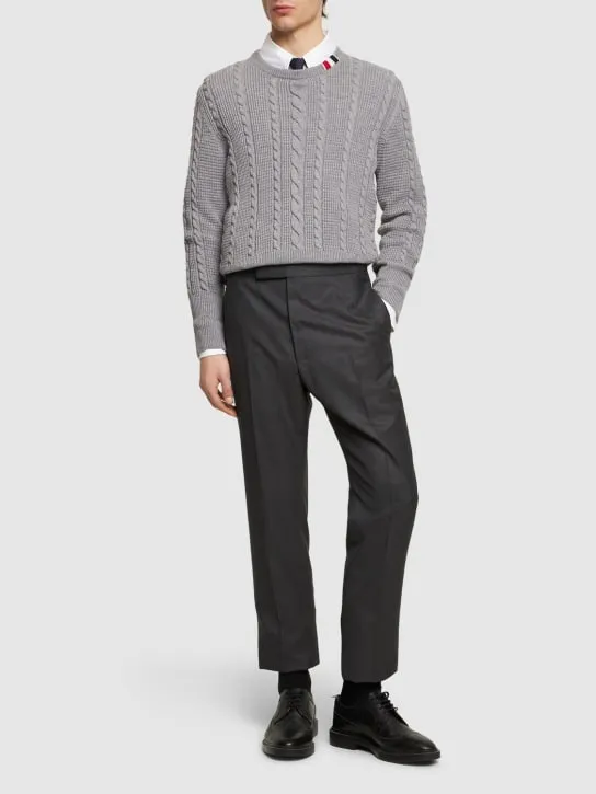 Thom Browne   Wool straight pants 