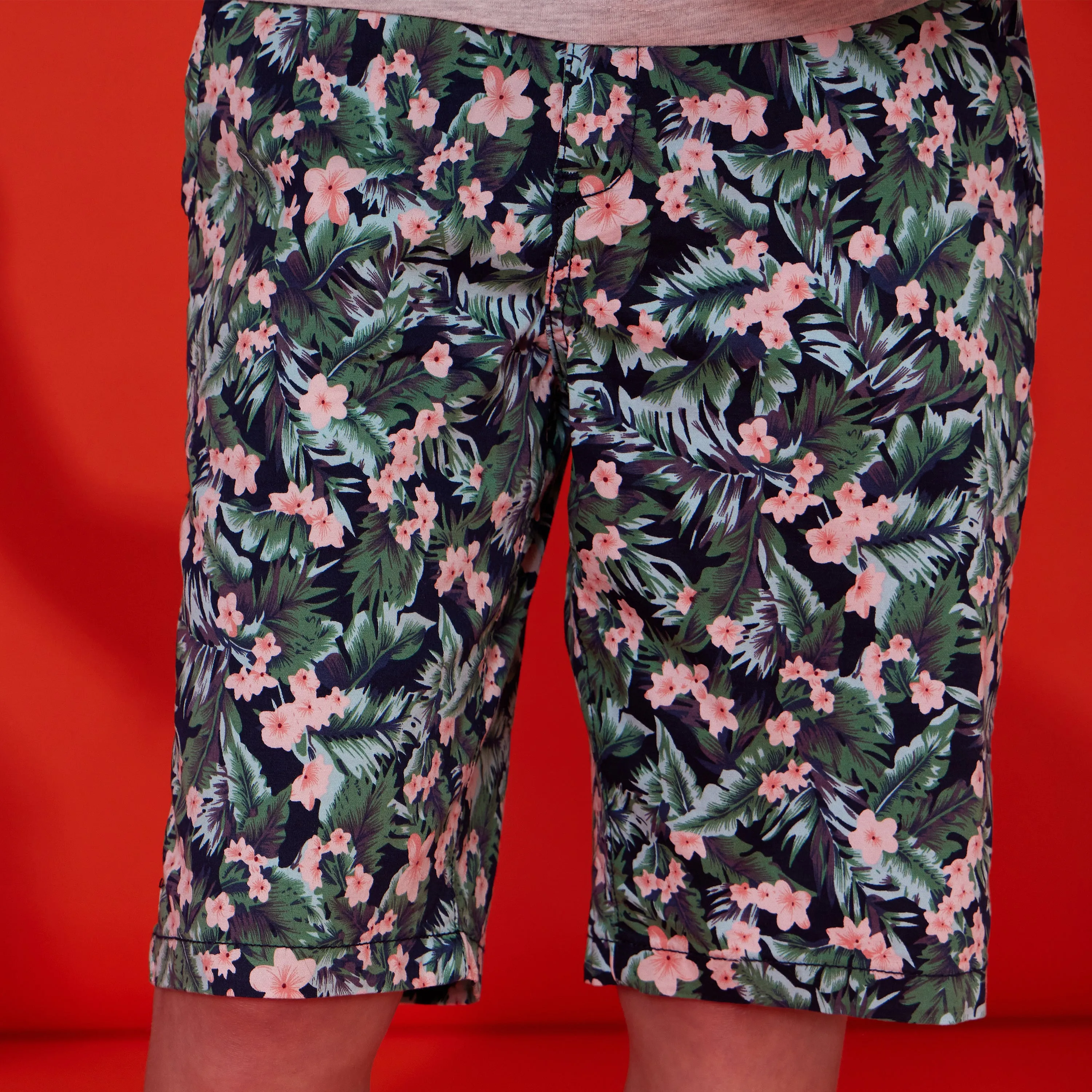 Tropical Floral Chino Short