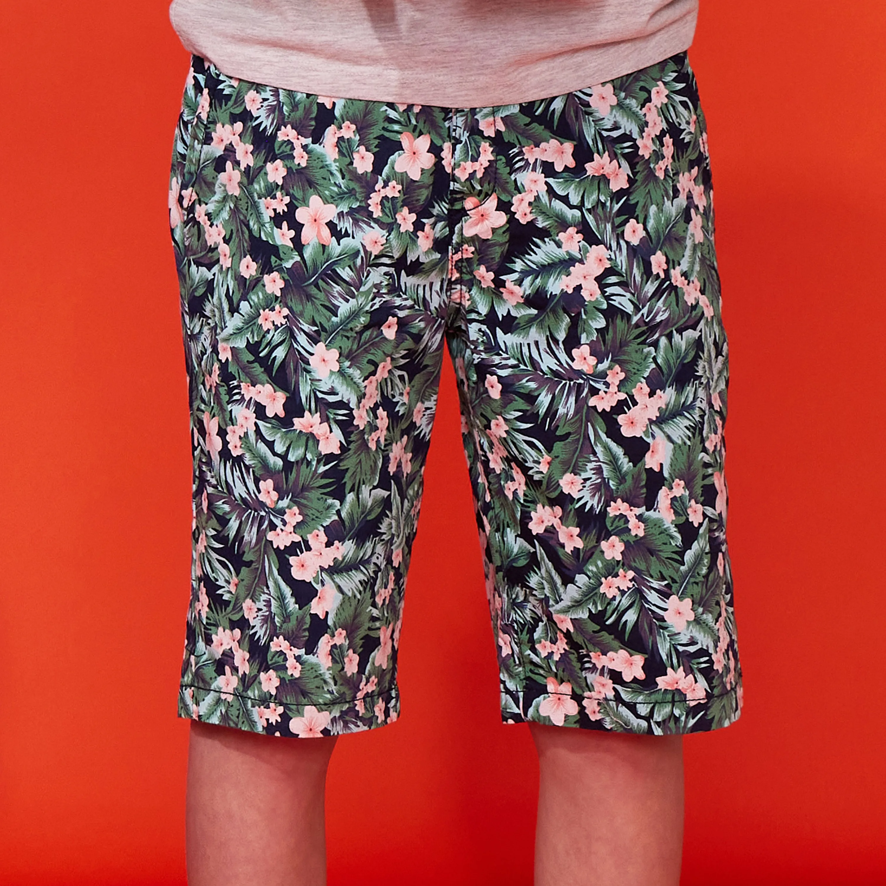 Tropical Floral Chino Short