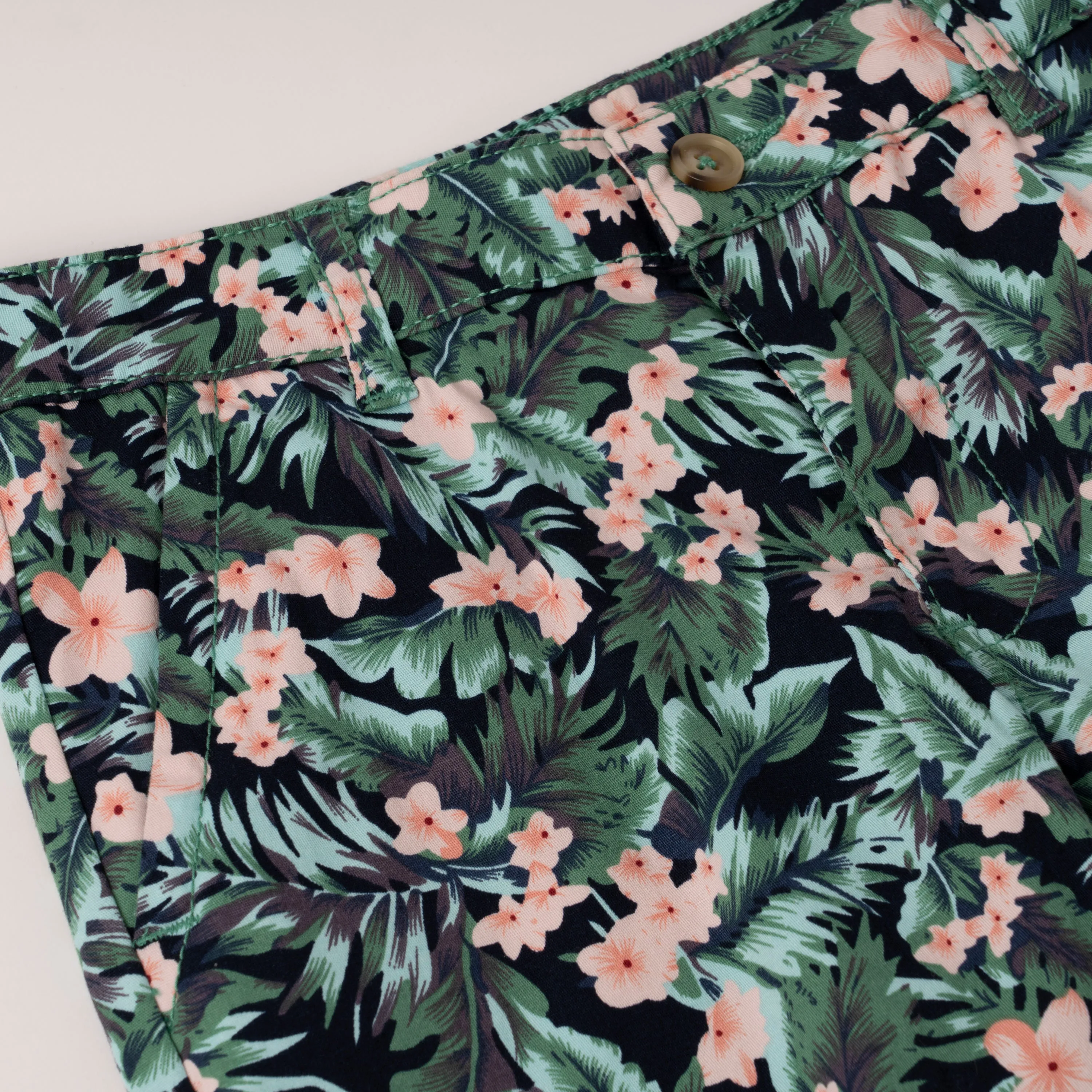 Tropical Floral Chino Short