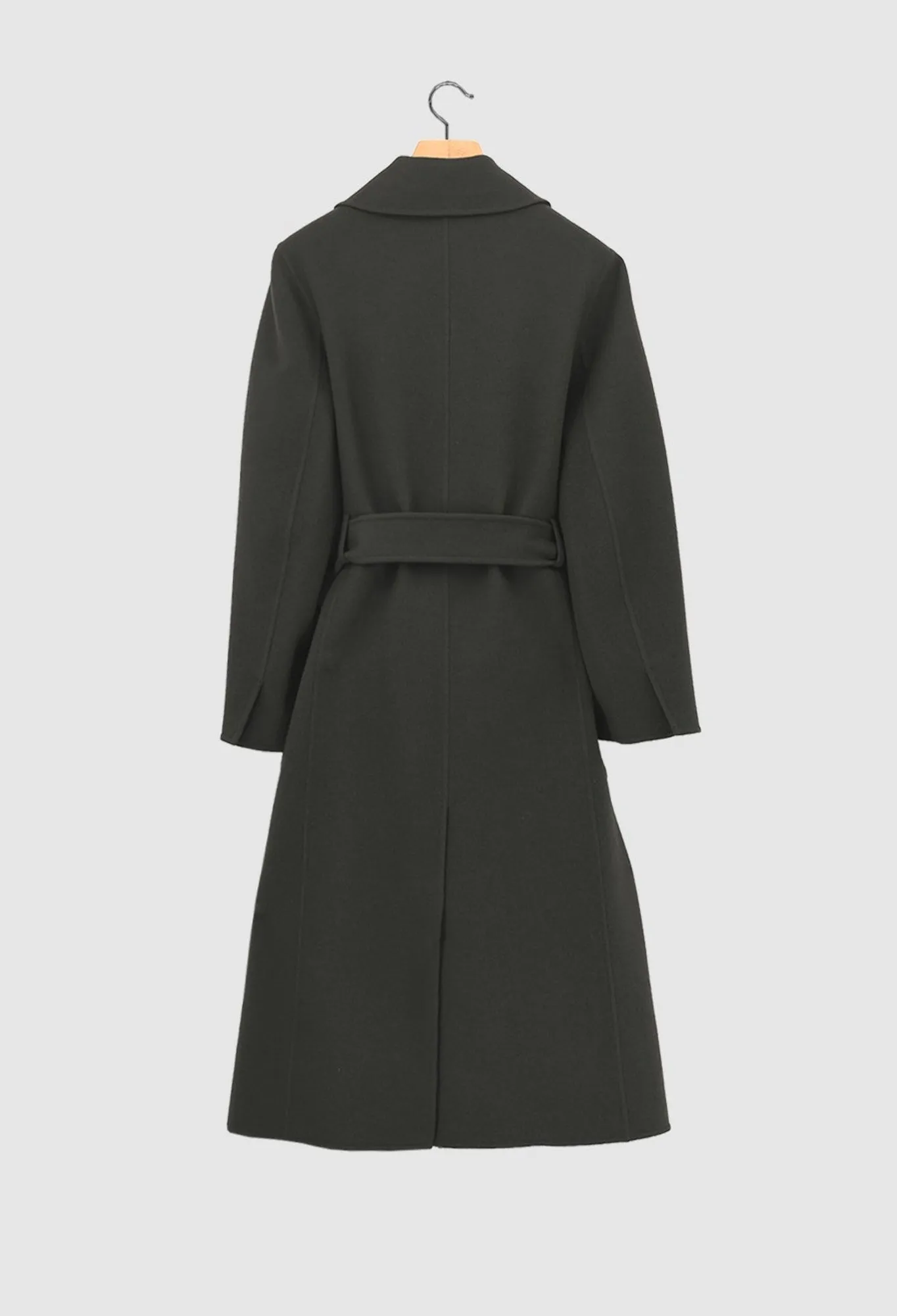 ULLMANN - Double-Face Wool Coat in Cedar Moss