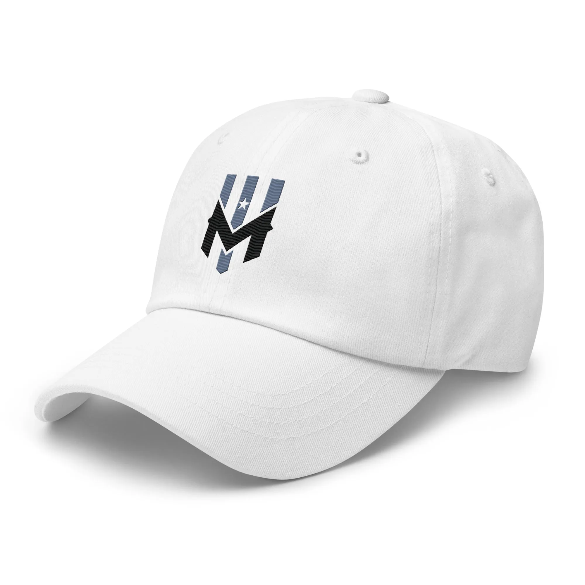 Wind Chill White Embroidered Dad Hat