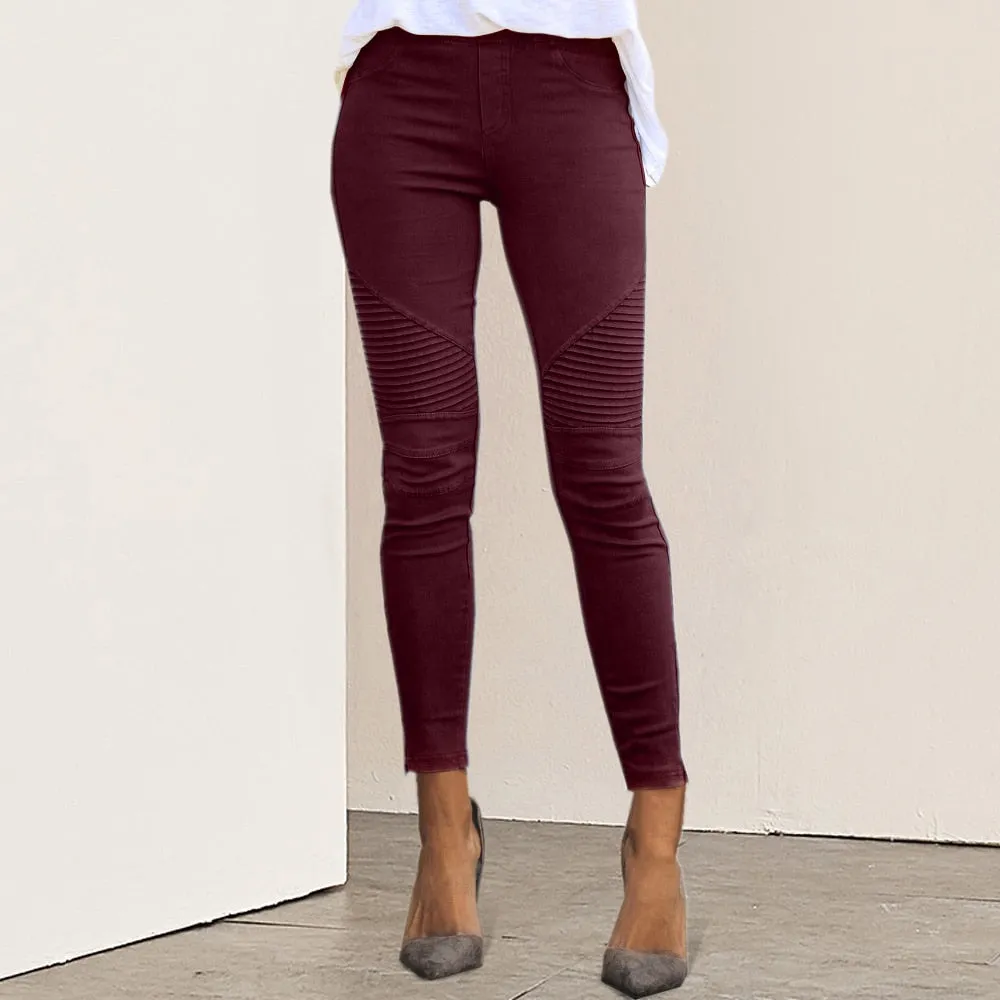 Women Pencil Slim Fit Cargo Pants