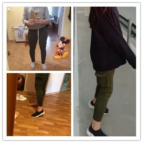 Women Pencil Slim Fit Cargo Pants